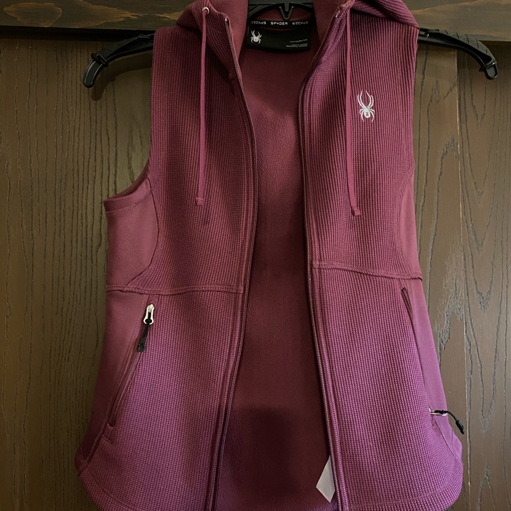 Spyder purple fleece vest